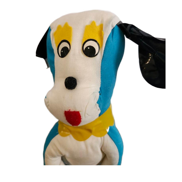 Vintage 1960s Carnival Prize Dog, Retro Dog Plushie - Picture 2 of 11